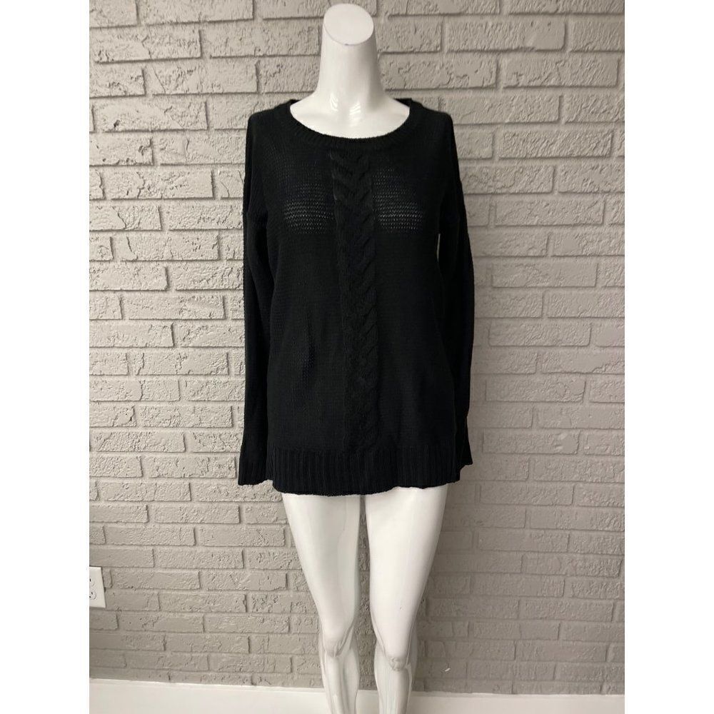 Joe Fresh Black Chunky Sweater Size S